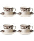 Фото #1 товара Delamere Teacup & Saucer, Set of 4