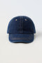 DENIM CAP WITH TOPSTITCHING