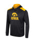 Men's Black Iowa Hawkeyes Warm Up Long Sleeve Hoodie T-shirt