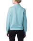 ფოტო #2 პროდუქტის Women's Cozy Fleece Mock-Neck Sweatshirt