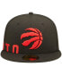 Фото #3 товара Men's Black Toronto Raptors Side Split 59FIFTY Fitted Hat