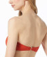 Фото #2 товара Women's Ribbed Bandeau Bikini Top