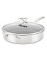 Фото #1 товара SteelShield C-Series Tri-Ply Clad Nonstick Saute Pan with Lid and Helper Handle, 5-Quart, Silver