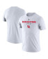 ფოტო #1 პროდუქტის Men's White Houston Cougars On Court Bench T-shirt