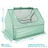 Фото #3 товара Galvanized Steel Raised Bed with Greenhouse - Green - 4 ft x 3 ft