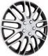 Фото #10 товара Cartrend 4 x wheel caps Daytona black / silver 15 inches