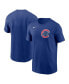 Фото #1 товара Men's Royal Chicago Cubs Fuse Wordmark T-shirt