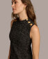 ფოტო #6 პროდუქტის Women's Mock-Neck Sleeveless Sheath Dress