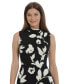 ფოტო #4 პროდუქტის Women's Sleeveless Printed Dress