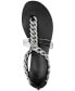 Фото #4 товара Women's Aurora Crystal Chain Flat Sandals