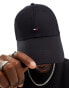 Tommy Hilfiger classic flag baseball cap in black - фото #3