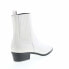 Bruno Magli Campo BW1CAMG8 Womens White Leather Slip On Chelsea Boots 9.5