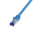 Фото #1 товара LogiLink Patchkabel Ultraflex Cat.6a S/Ftp blau 1 m - Cable - Network