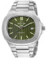 ფოტო #1 პროდუქტის Men's Potente Silver-Tone Stainless Steel Watch 40mm