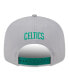 Фото #3 товара Men's Gray Boston Celtics Chenille Band 9FIFTY Snapback Hat