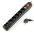 Фото #2 товара Power strip with protection Acar P7 black - 7 sockets - 1,5 m