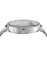 Women's Two-Hand Quartz La Villette Silver-Tone Stainless Steel Bracelet 36mm