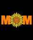 Women's Mom Sunflower Word Art V-Neck T-shirt