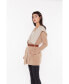 ფოტო #2 პროდუქტის Women's 100% Pure Cashmere Long Sleeve 2-tone Double Face Cascade Open Cardigan Sweater