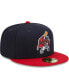 Фото #4 товара Men's Navy, Red New Hampshire Fisher Cats Marvel x Minor League 59FIFTY Fitted Hat