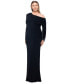 ფოტო #1 პროდუქტის Plus Size Off-Shoulder Embellished-Cuff Dress