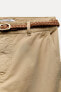 Фото #15 товара Брюки чинос с плетеным ремнем ZARA