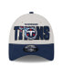 ფოტო #3 პროდუქტის Men's Stone, Navy Tennessee Titans 2023 NFL Draft 9FORTY Adjustable Hat