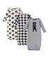 ფოტო #1 პროდუქტის Baby Girl Cotton Gowns, 3-Pack