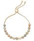 ფოტო #1 პროდუქტის Pavé & Imitation Pearl Slider Bracelet, Created for Macy's