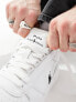 Фото #5 товара Polo Ralph Lauren Court trainer in white with black logo