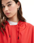 Rains String waterproof loose crop jacket in red