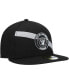 ფოტო #2 პროდუქტის Men's Black Las Vegas Raiders Stripe 59FIFTY Fitted Hat