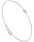 ფოტო #1 პროდუქტის Diamond Bezel Chain Bracelet (1/5 ct. t.w.) in 14k White or Yellow Gold