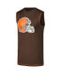 Фото #3 товара Men's Brown Cleveland Browns Tank Top