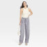 Фото #2 товара Women's High-Rise Wrap Tie Wide Leg Trousers - A New Day Dark Gray 8