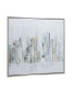 Фото #2 товара Canvas Buildings City Framed Wall Art with Silver-Tone Frame, 48" x 2" x 36"