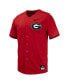 Men's Red Georgia Bulldogs Replica Full-Button Baseball Jersey