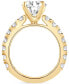 ფოტო #6 პროდუქტის Certified Lab Grown Diamond 3 Pc. Bridal Set (5 ct. t.w.) in 14k Gold