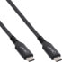 Фото #2 товара InLine USB4 Cable - USB-C male/male - 8K60Hz - black - 0.5m