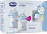 Chicco CHICCO_SET NaturalFeeling Zestaw do karmienia butelka 150ml 0m+ + butelka 250ml 2m+ + smoczek PhysioForma Comfort 0m+ Niebieski