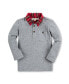 ფოტო #1 პროდუქტის Baby Boys Long Sleeve Polo Shirt with Woven Collar and Elbow Patches