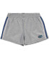 Фото #1 товара Women's Heathered Gray Florida Gators Plus Size 2-Stripes Shorts