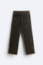 Acid wash cargo trousers