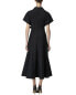 Фото #2 товара Carolina Herrera Collared Midi Shirtdress Women's Black 2