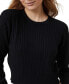 Women's Everfine Cable Crew Neck Pullover Top