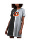 Women's Black Cincinnati Bengals Ace Tie-Dye T-shirt Dress