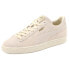 Фото #2 товара Puma Suede Mono Classic Lace Up Mens Off White Sneakers Casual Shoes 38192104