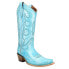 Фото #2 товара Circle G by Corral Ld Snip Toe Cowboy Womens Blue Casual Boots L5982