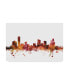 Фото #1 товара Michael Tompsett Grand Rapids Michigan Skyline Red Canvas Art - 20" x 25"