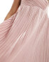 Фото #4 товара Y.A.S Bridesmaid plisse one shoulder maxi dress in pink